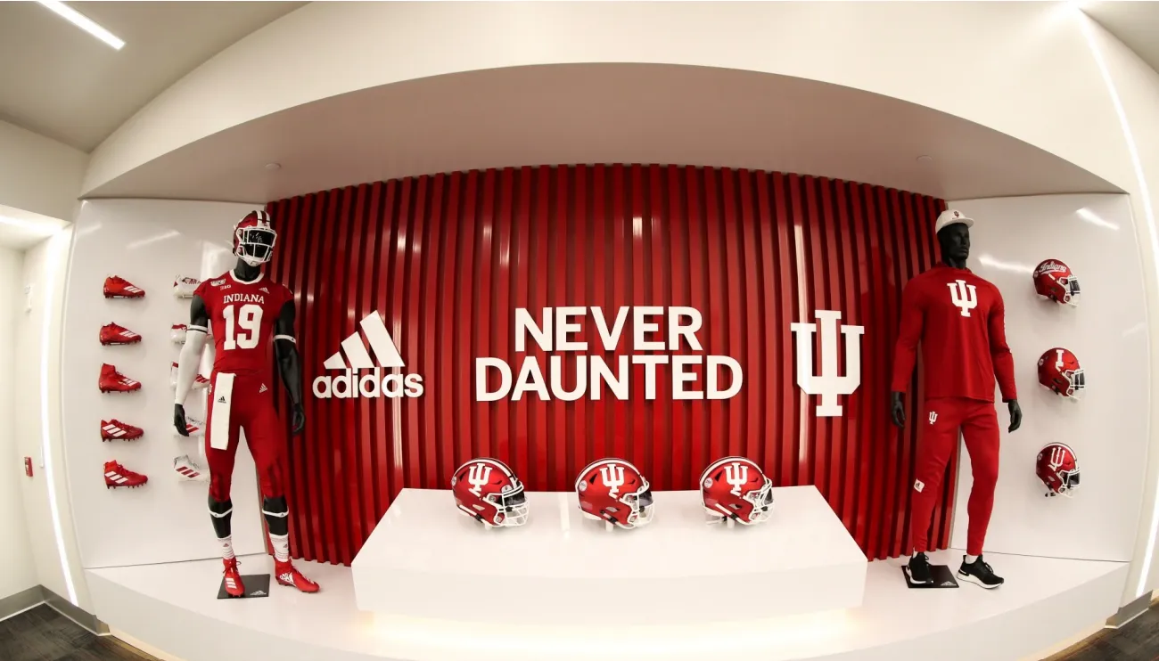 IU Lockeroom wall