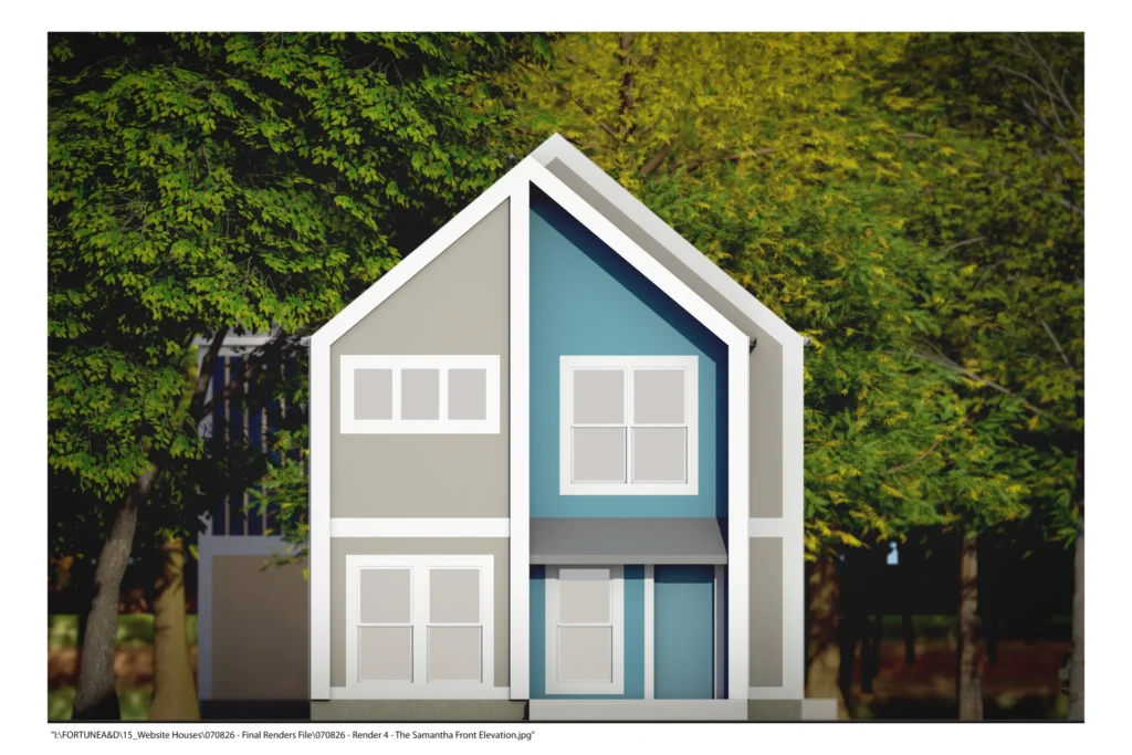 The Samantha  House Front Elevation