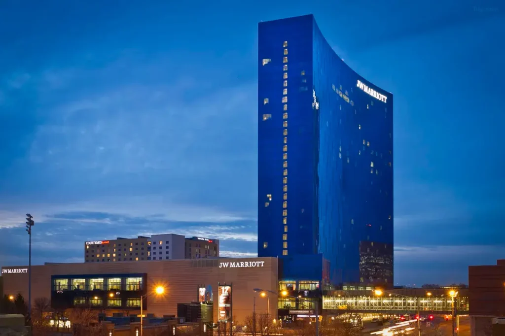 JW Marriott Tower and Podium hotel exterior architecture
