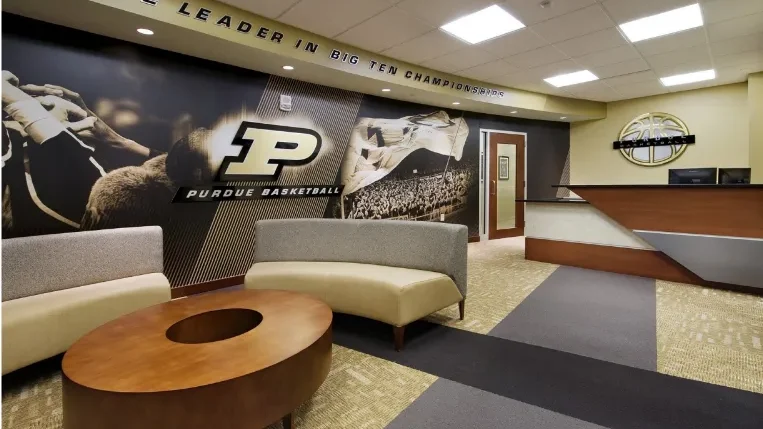 Purdue's Athletic reception right angle