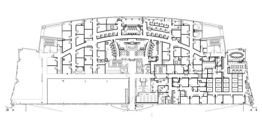 Medical office building floor plan layout and healthcare space planning
