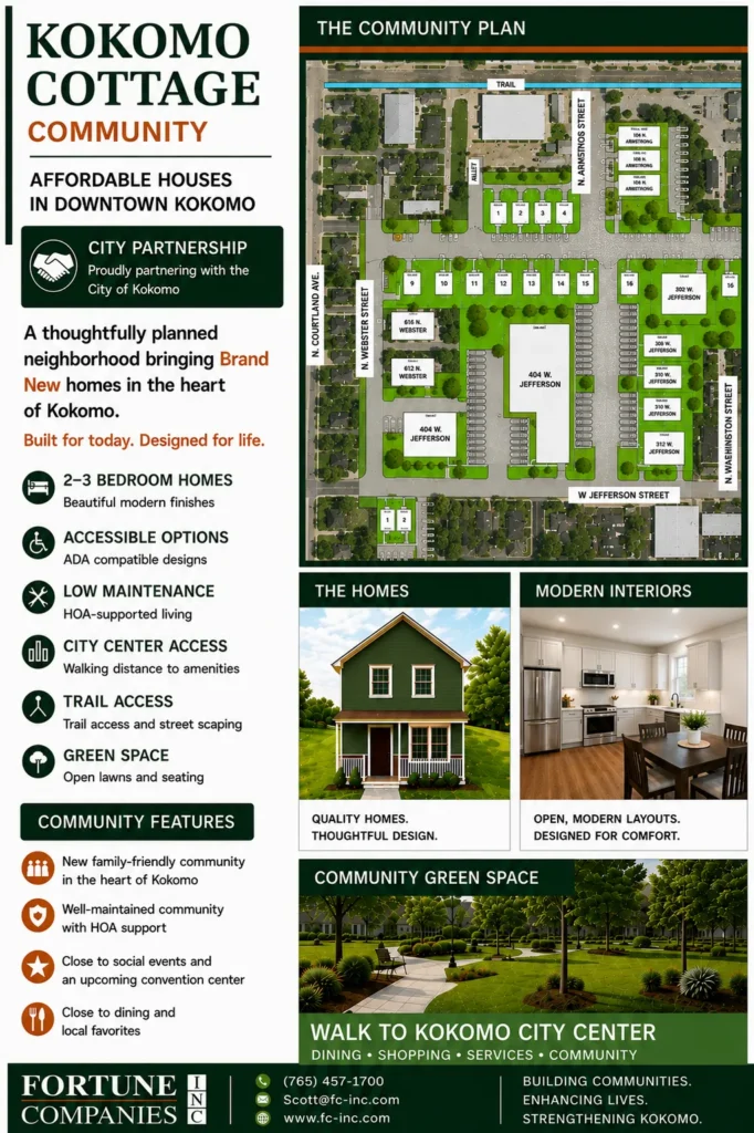 Kokomo Cottage Community flyer